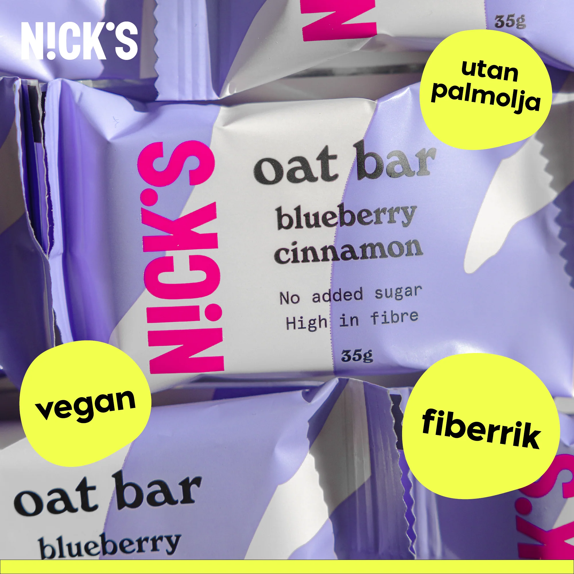 Oat bar blueberry cinnamon 12 x 35g - Image 3