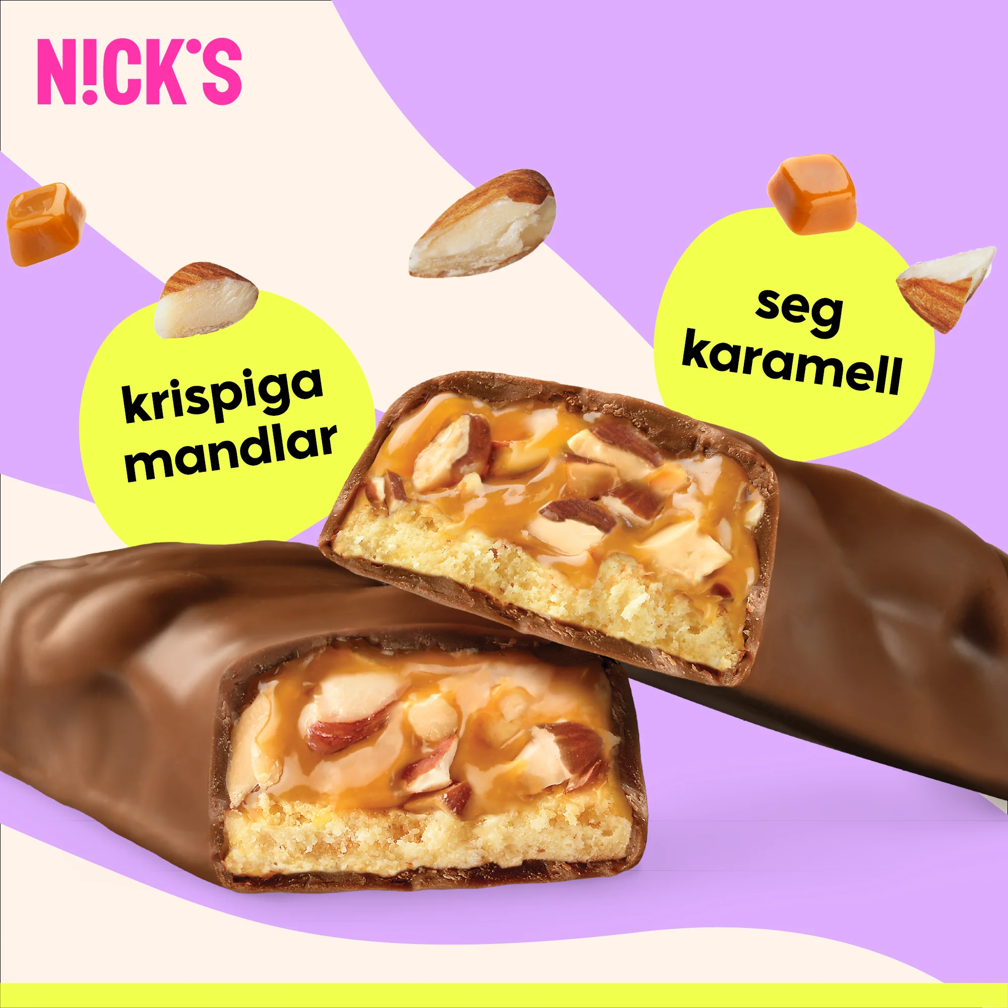 Protein bar almond caramel 12 x 50g - Image 4